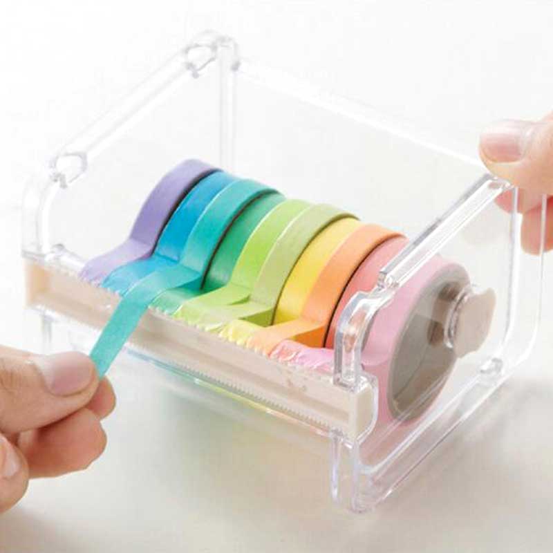 Washi Tape Dispenser with Tapes (10pcs) Washi Tape Dispenser with Tapes (10pcs)