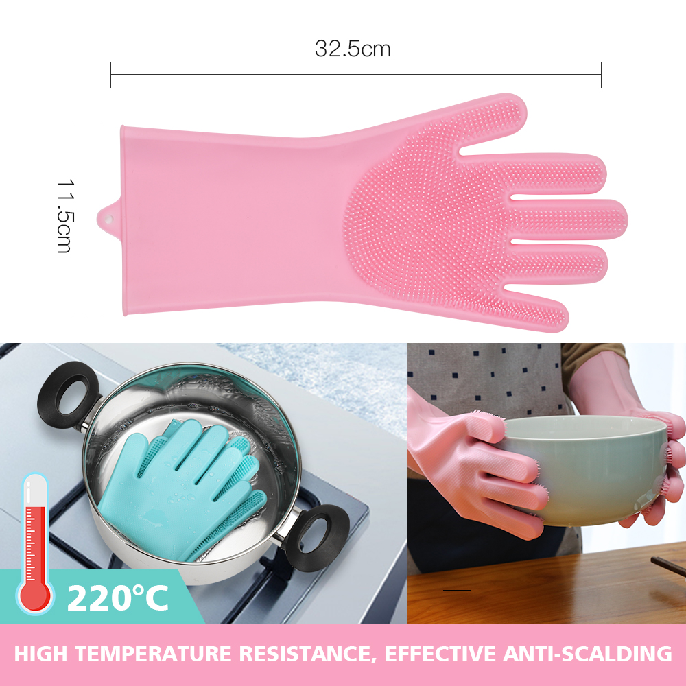 Washing Gloves Silicone Household Gloves Washing Gloves Silicone Household Gloves