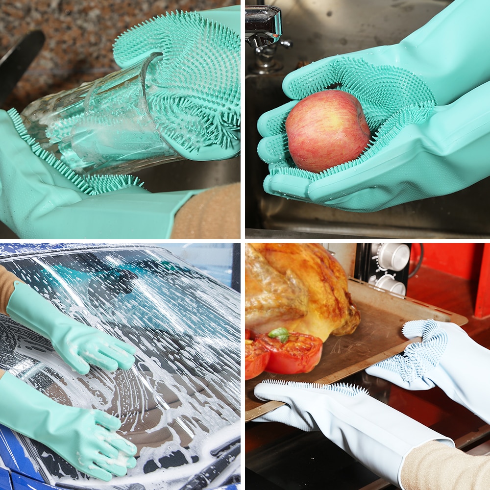 Washing Gloves Silicone Household Gloves Washing Gloves Silicone Household Gloves