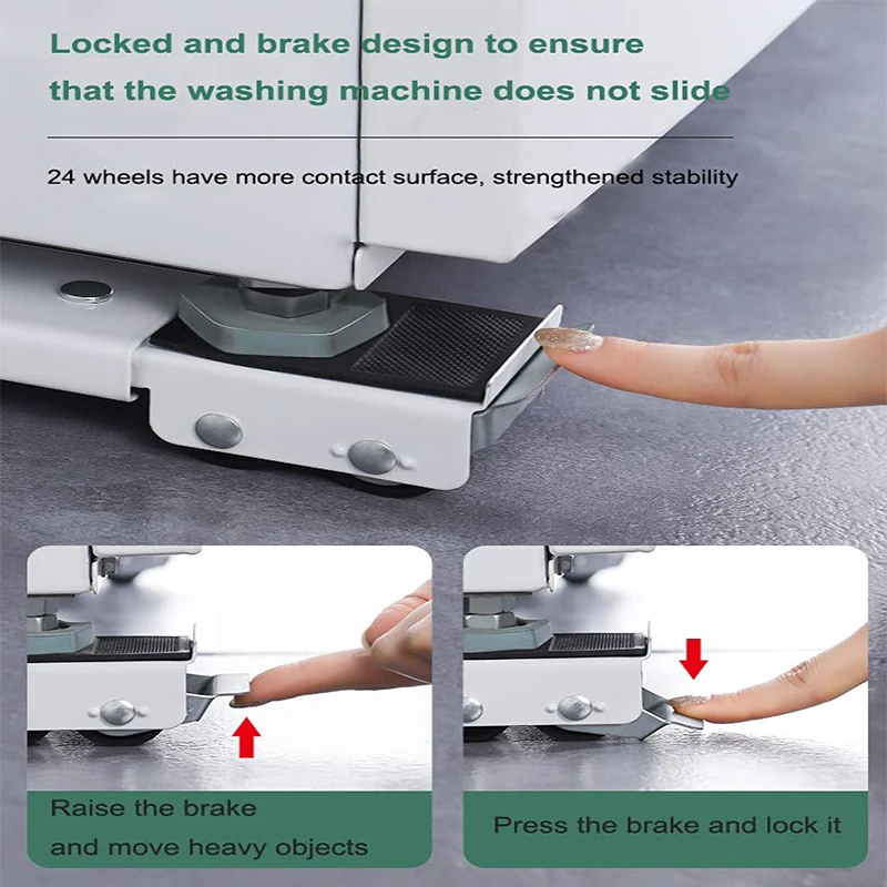 Washing Machine Stand Movable Refrigerator Raised Base Mobile Roller Bracket Wheel Bathroom Kitchen Accessories Home Washing Machine Stand Movable Refrigerator Raised Base Mobile Roller Bracket Wheel Bathroom Kitchen Accessories Home