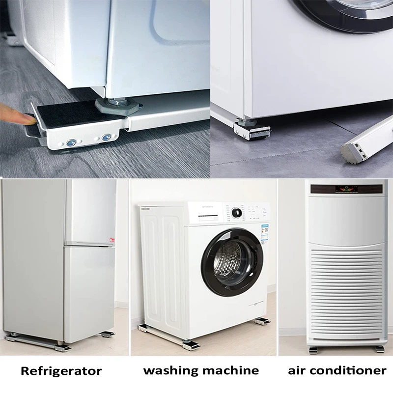 Washing Machine Stand Movable Refrigerator Raised Base Mobile Roller Bracket Wheel Bathroom Kitchen Accessories Home Washing Machine Stand Movable Refrigerator Raised Base Mobile Roller Bracket Wheel Bathroom Kitchen Accessories Home
