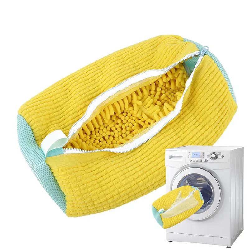 Washing Shoes Bag Cotton Laundry Net Fluffy fibers Easily remove dirt Washing Bags Anti-deformation Shoes Clothes