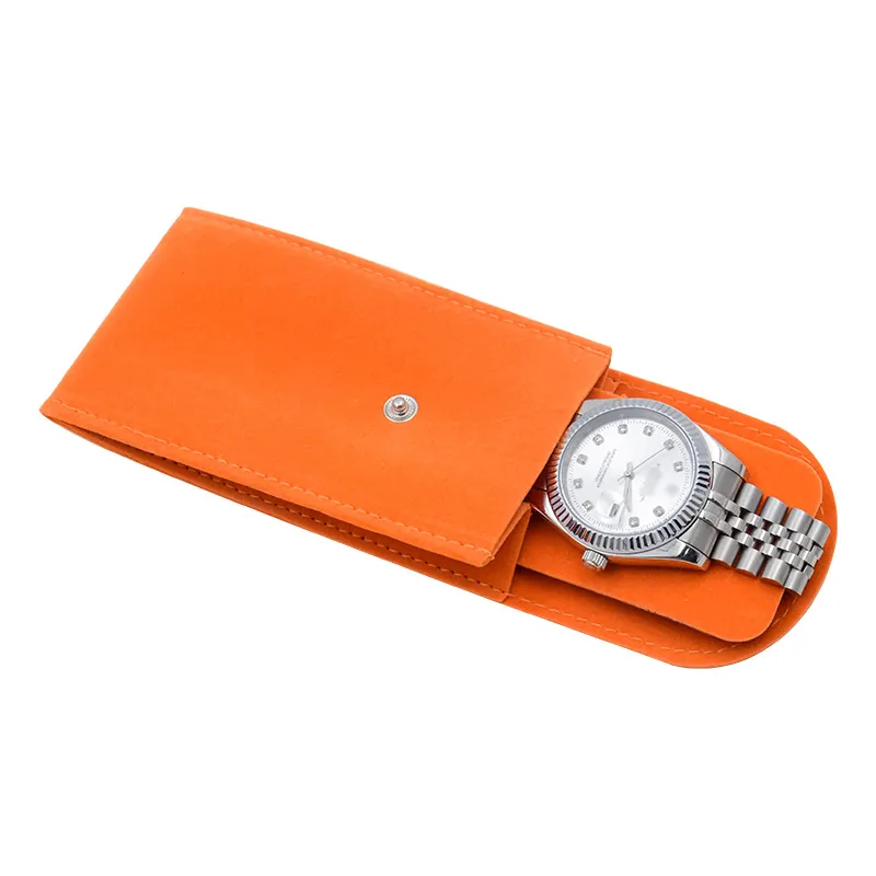 Watch Bag Organizer Watch Accessories Anti-Dust Gift Bag Flannelette And Leather Bags Travel Watch Storage Gift Bags