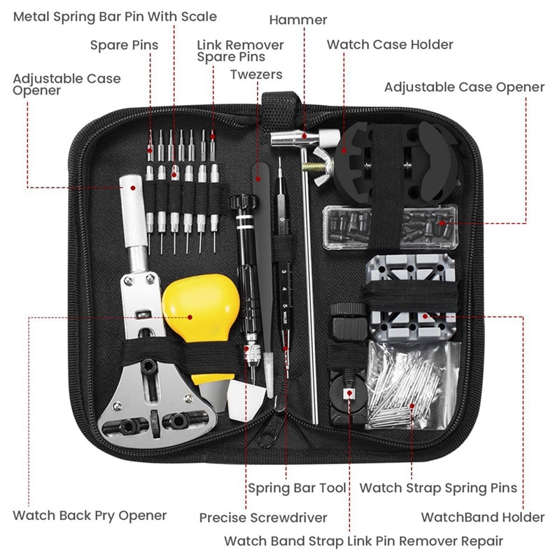 Watch Tool Kit Repair Set (153pcs) Watch Tool Kit Repair Set (153pcs)