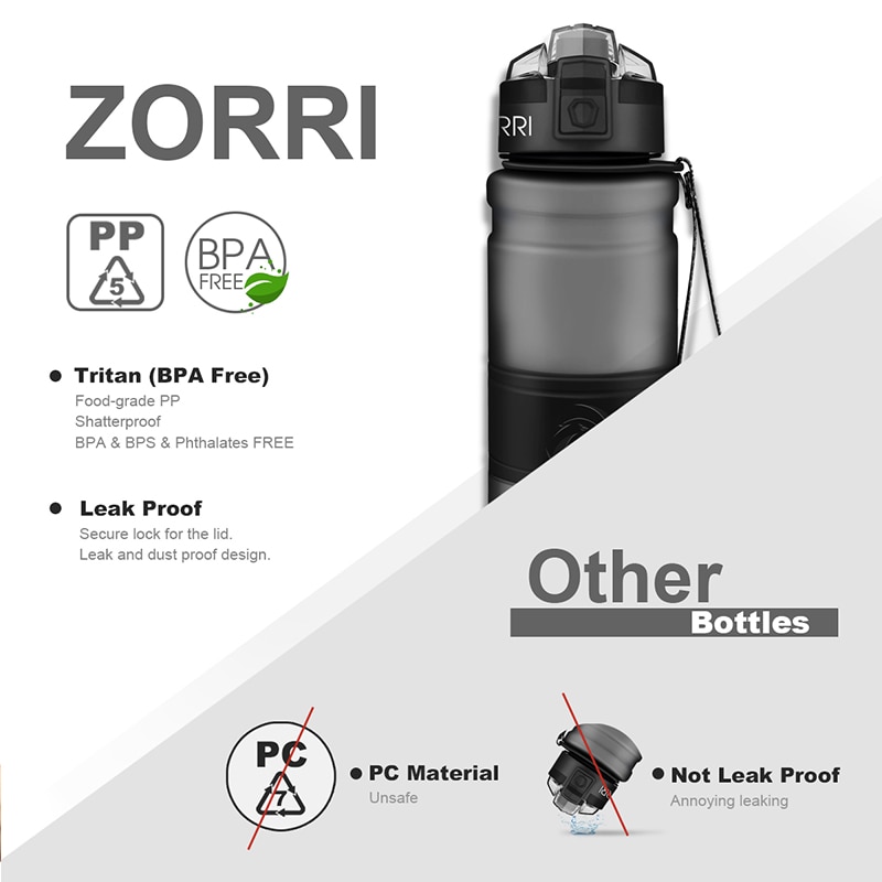 Water Bottle With Filter Leakproof Flask Water Bottle With Filter Leakproof Flask