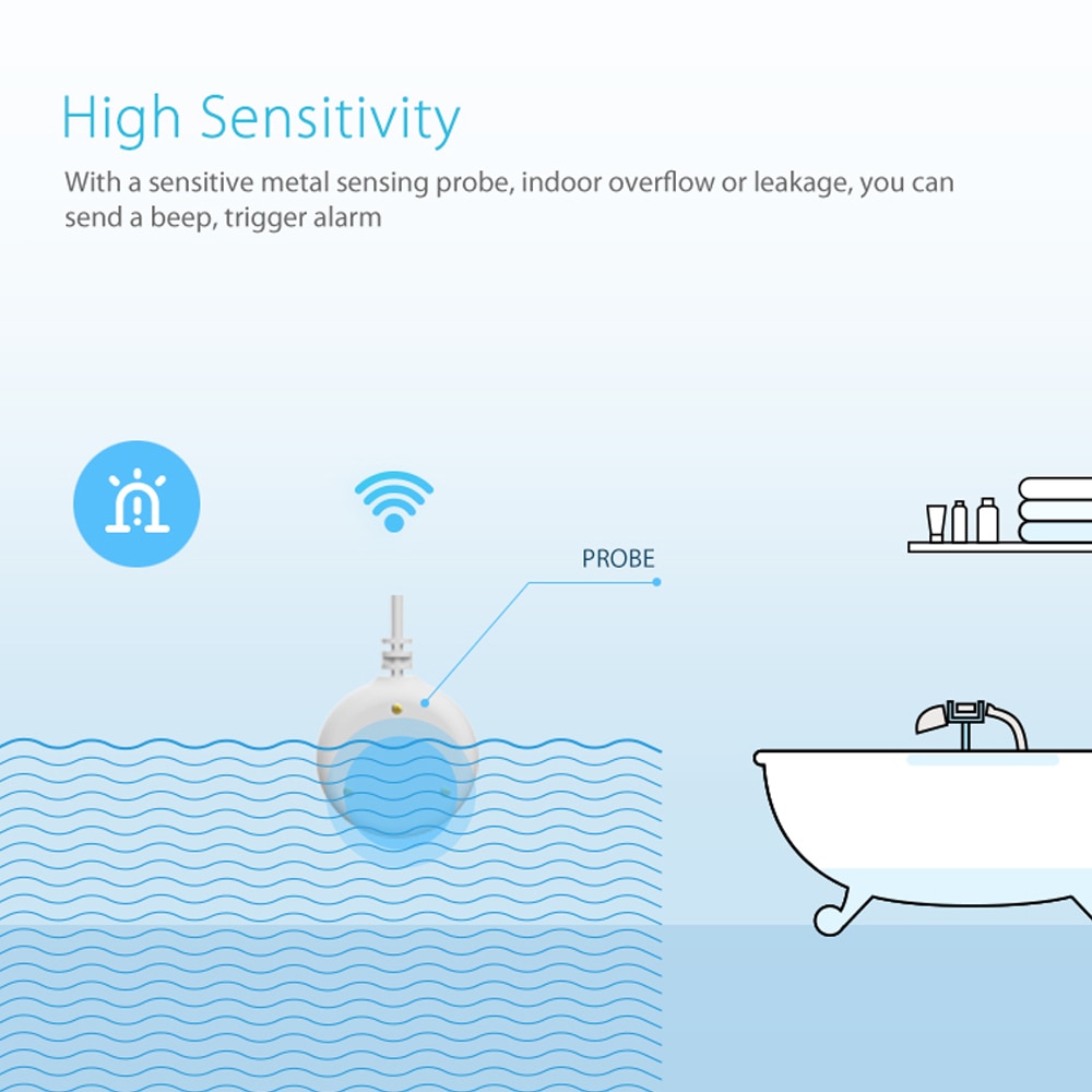 Water Detector Leak Sensor Alarm Water Detector Leak Sensor Alarm