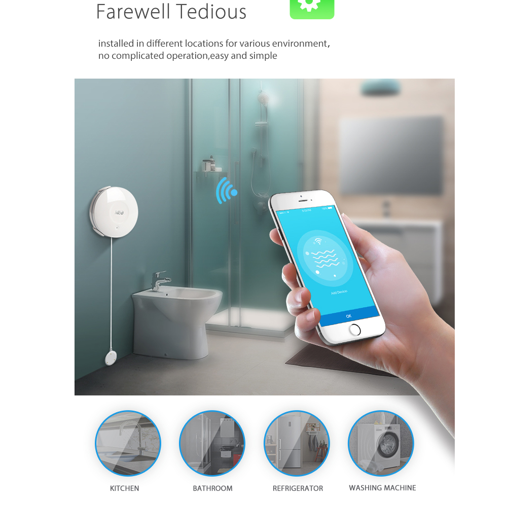 Water Detector Leak Sensor Alarm Water Detector Leak Sensor Alarm