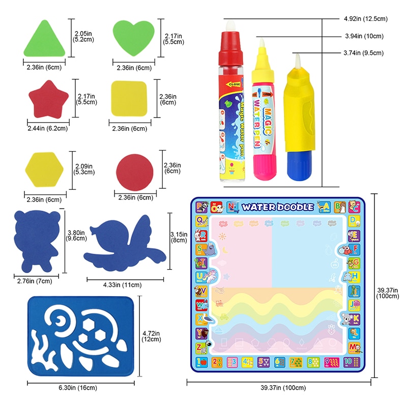 Water Drawing Mat Complete Set Water Drawing Mat Complete Set