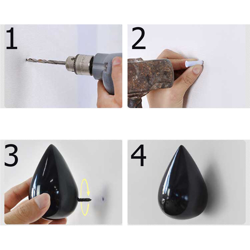 Water Drop Shaped Wall Hooks and Wall Decorations Water Drop Shaped Wall Hooks and Wall Decorations