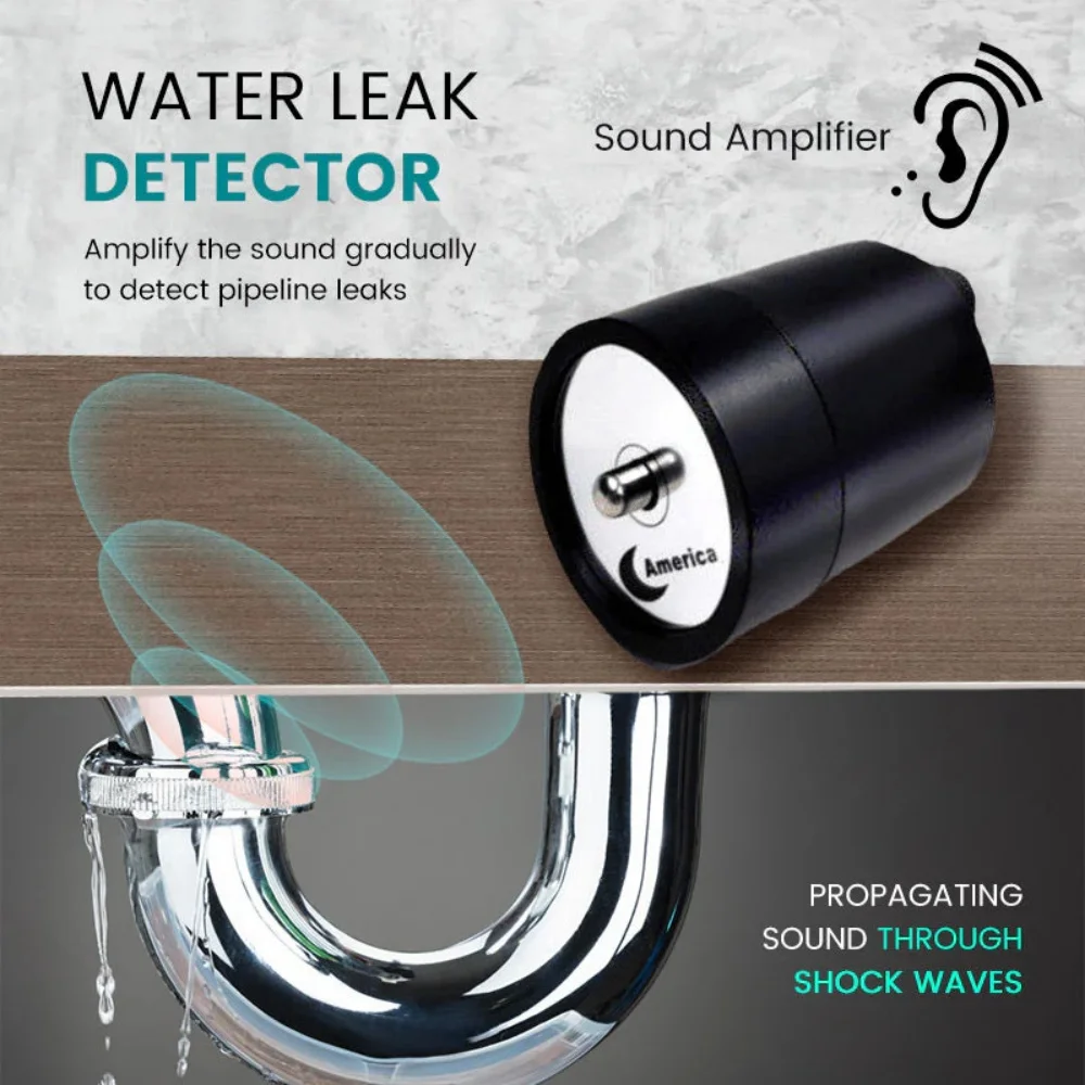 Water Leak Detector Multi-functional Sound Detector For Pipe Water Leak Suitable for leak detection of various