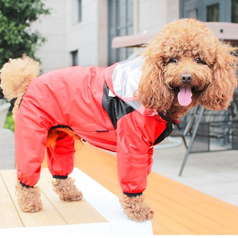 Water Resistant Dog Hooded Raincoat Water Resistant Dog Hooded Raincoat