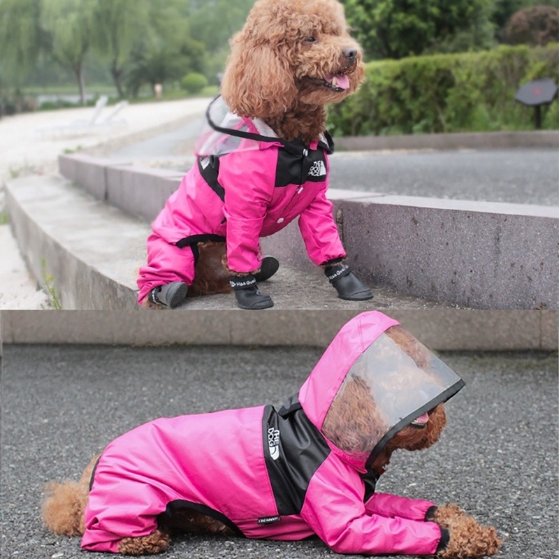 Water Resistant Dog Hooded Raincoat Water Resistant Dog Hooded Raincoat
