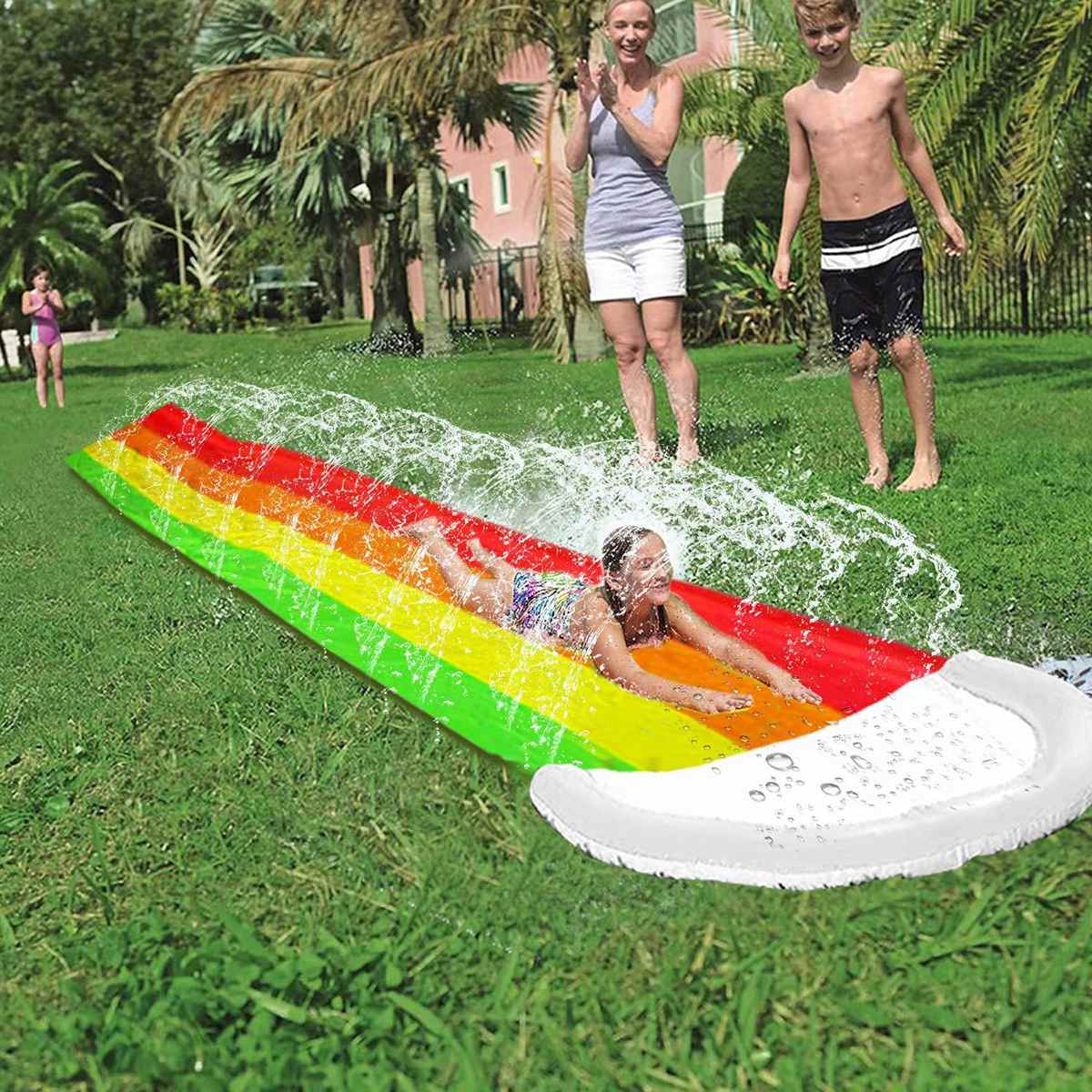 Water Slide Mat with Sprayers