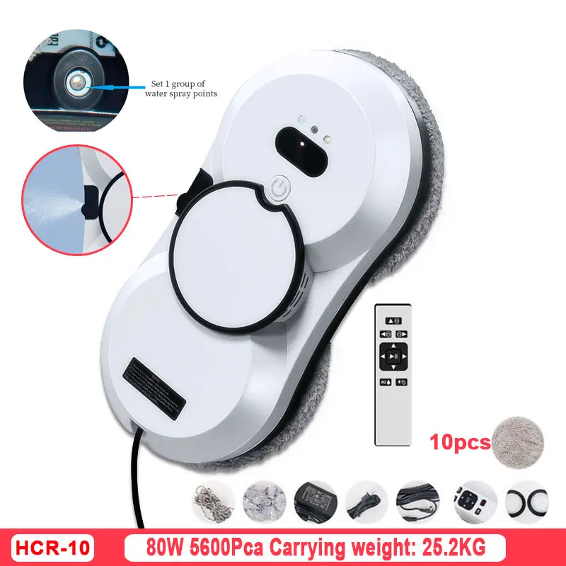 Water Spray Window Cleaning Robot Intelligent High-Rise Double-Sided Brushless Motor Glass Cleaner Spray Type Water Spray Window Cleaning Robot Intelligent High-Rise Double-Sided Brushless Motor Glass Cleaner Spray Type