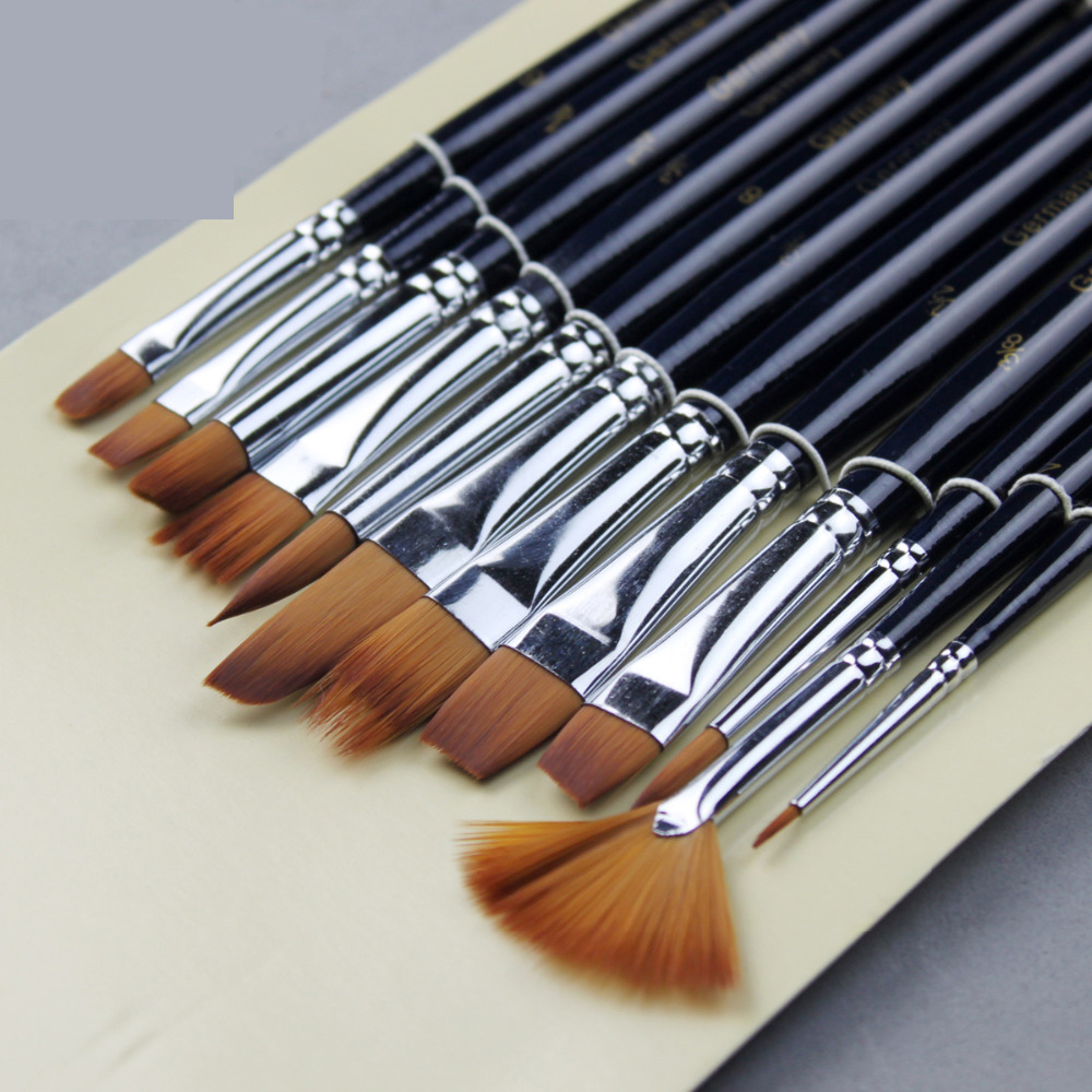 Watercolor Brush Set Art Supplies (12 pcs)
