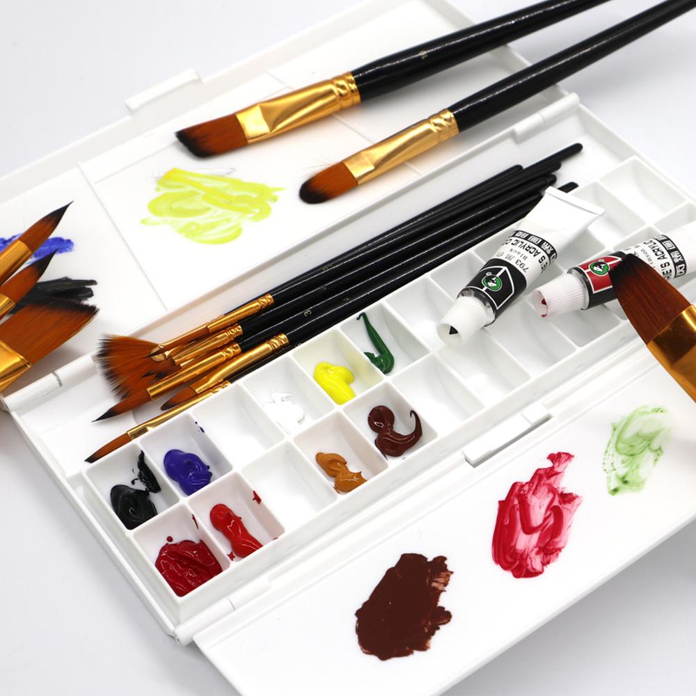 Watercolor Paint Palette 24 Grid with Thumb Hole Watercolor Paint Palette 24 Grid with Thumb Hole