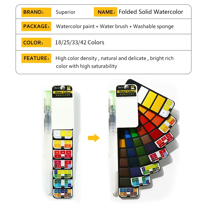Watercolor Solid Paint Set Watercolor Solid Paint Set