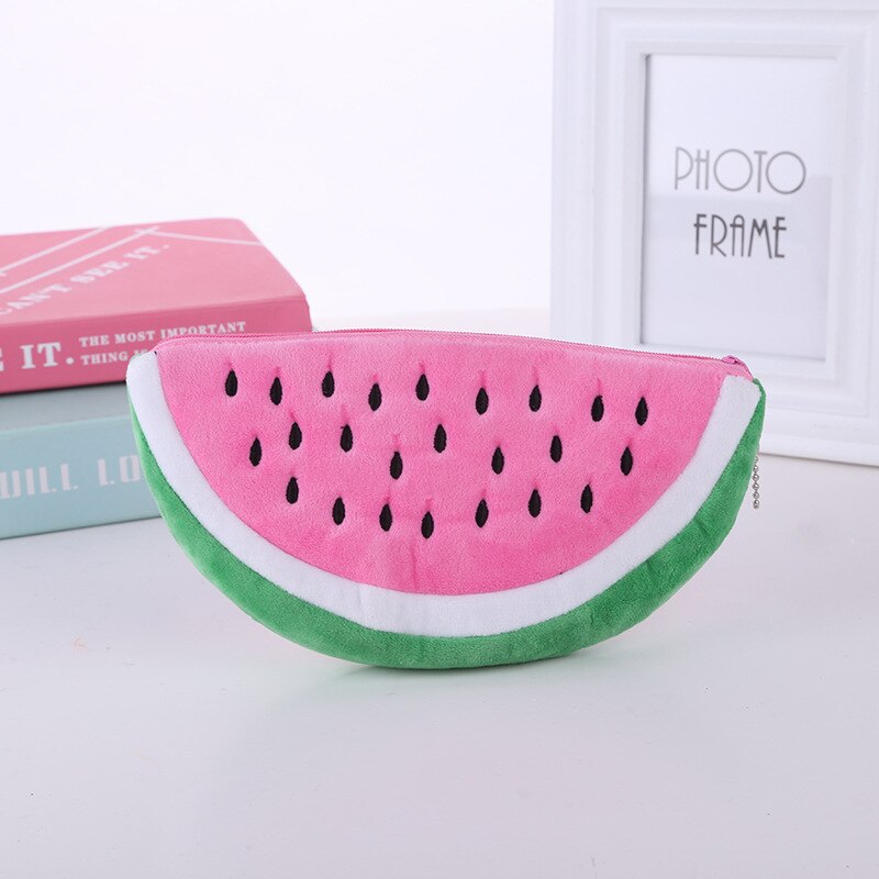 Watermelon Pencil Case Cute Plush Pouch Watermelon Pencil Case Cute Plush Pouch
