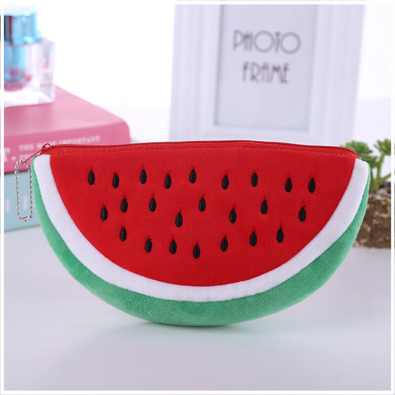 Watermelon Pencil Case Cute Plush Pouch Watermelon Pencil Case Cute Plush Pouch