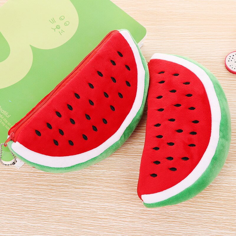 Watermelon Pencil Case Cute Plush Pouch Watermelon Pencil Case Cute Plush Pouch