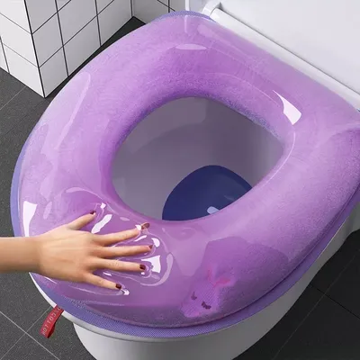 Waterpoof Soft Toilet Seat Cover Bathroom Washable Closestool Mat Pad Cushion O-shape Toilet seat Bidet Toilet Cover