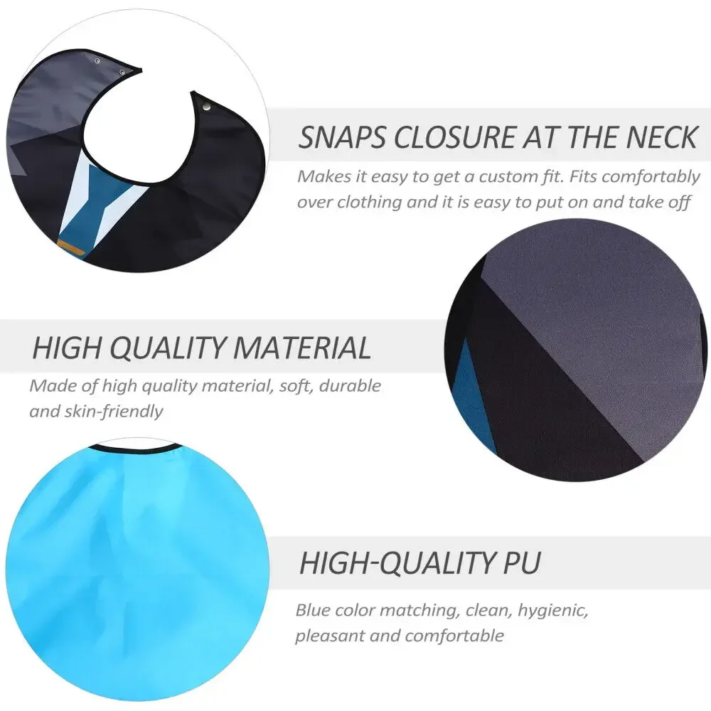 Waterproof Adult Bibs for Eating Washable Apron Reusable Clothing Protector with Crumb Catcher For Elderly Men Women
