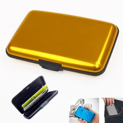 Waterproof Aluminum Card Holder with 6 Card Slots Waterproof Aluminum Card Holder with 6 Card Slots