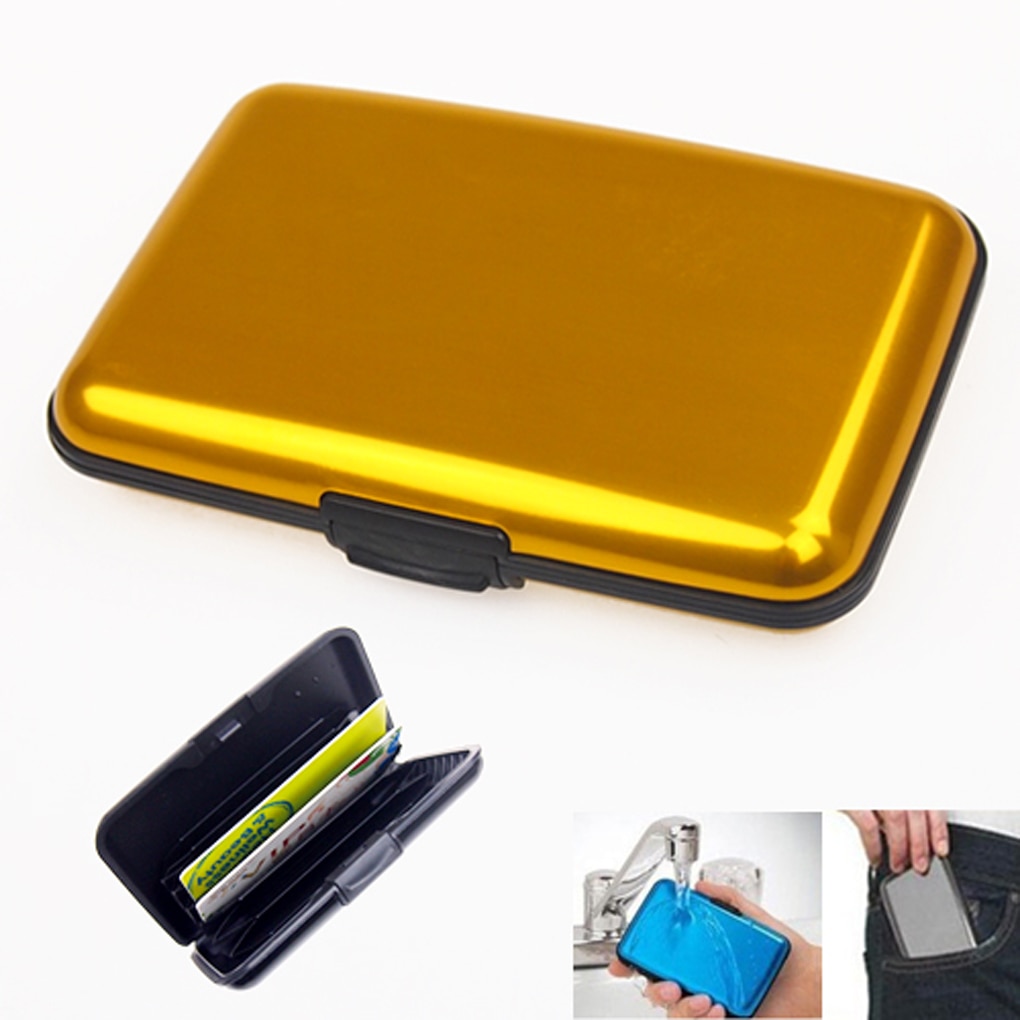 Waterproof Aluminum Card Holder with 6 Card Slots Waterproof Aluminum Card Holder with 6 Card Slots