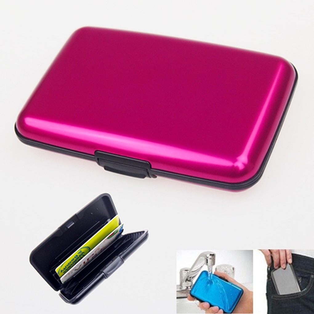 Waterproof Aluminum Card Holder with 6 Card Slots Waterproof Aluminum Card Holder with 6 Card Slots