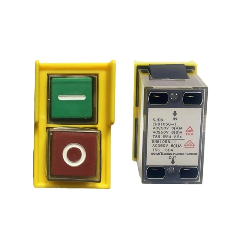Waterproof and Dustproof Momentary Electromagnetic Switches, 250V, 2-Button, Machine Safety Switches, KJD6, 5E4 Waterproof and Dustproof Momentary Electromagnetic Switches, 250V, 2-Button, Machine Safety Switches, KJD6, 5E4