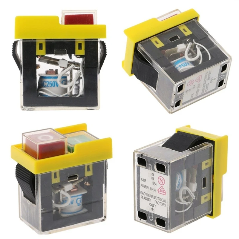 Waterproof and Dustproof Momentary Electromagnetic Switches, 250V, 2-Button, Machine Safety Switches, KJD6, 5E4 Waterproof and Dustproof Momentary Electromagnetic Switches, 250V, 2-Button, Machine Safety Switches, KJD6, 5E4