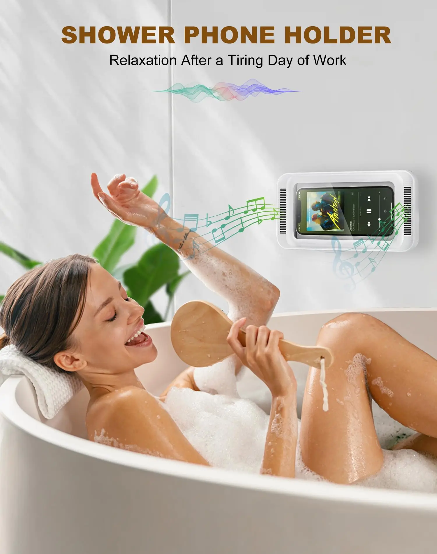 Waterproof Anti Fog Shower Holder for Phone
