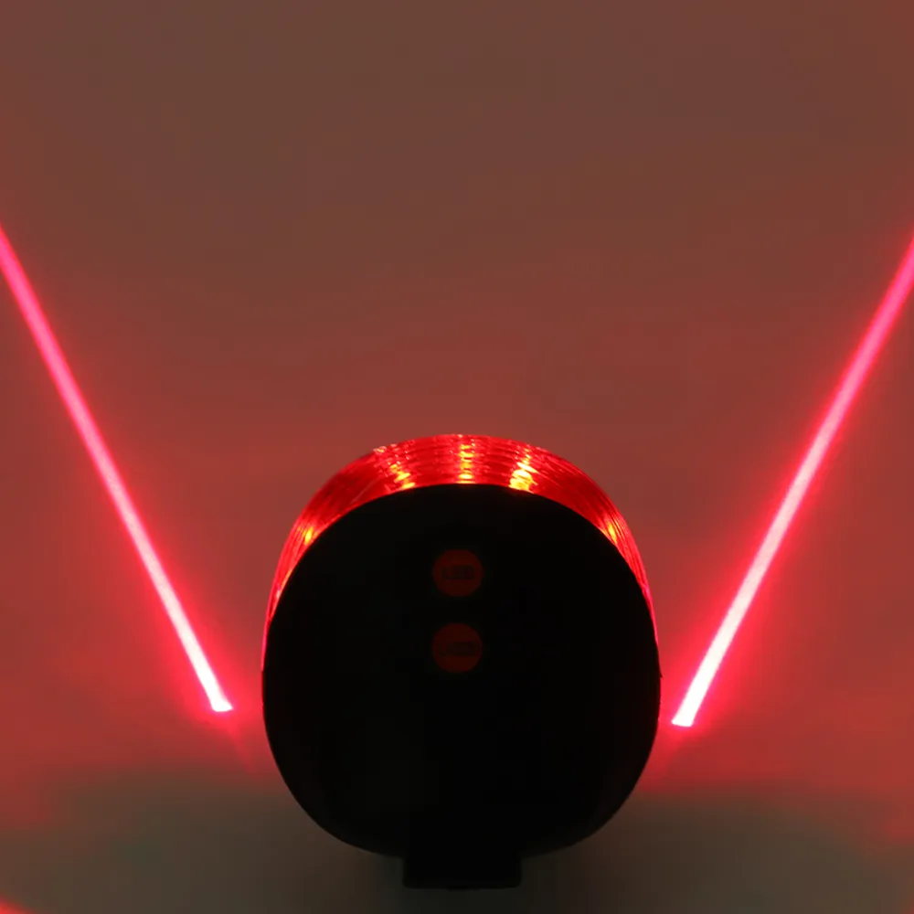 Waterproof Bicycle Cycling Lights Taillights LED Laser Safety Warning Bicycle Lights Bicycle Tail Bicycle Accessories