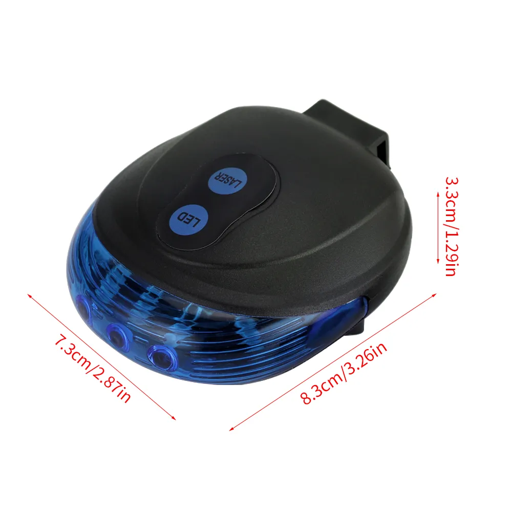 Waterproof Bicycle Cycling Lights Taillights LED Laser Safety Warning Bicycle Lights Bicycle Tail Bicycle Accessories