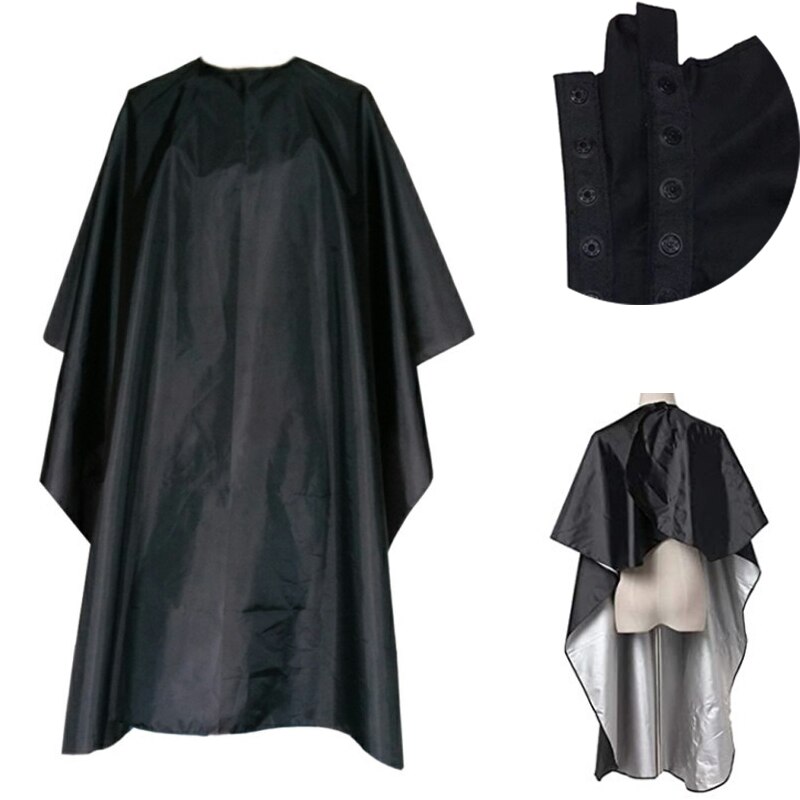 Waterproof Black Hairdressing Gown