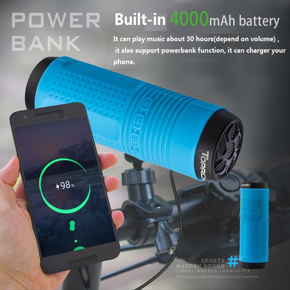 Waterproof Bluetooth Speaker Bicycle Flashlight Waterproof Bluetooth Speaker Bicycle Flashlight