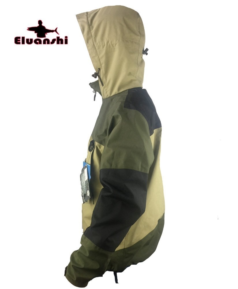 Waterproof Breathable Fly Fishing Clothes Wader Jacket Wading Clothing Apparel