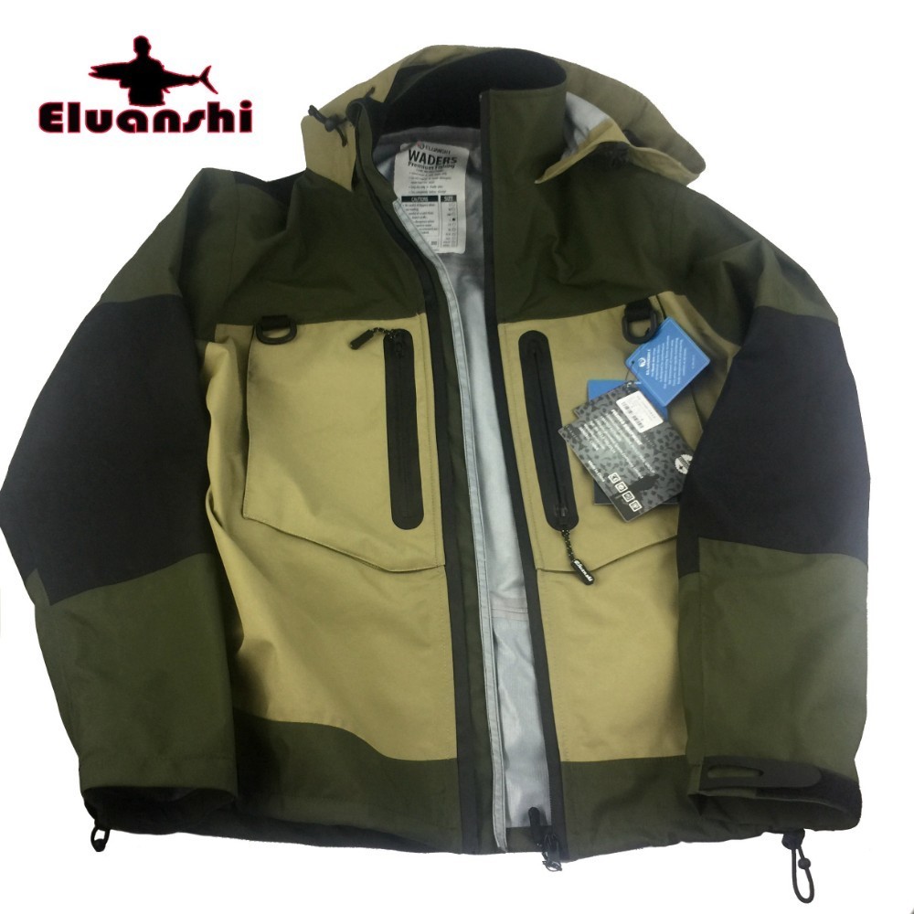 Waterproof Breathable Fly Fishing Clothes Wader Jacket Wading Clothing Apparel