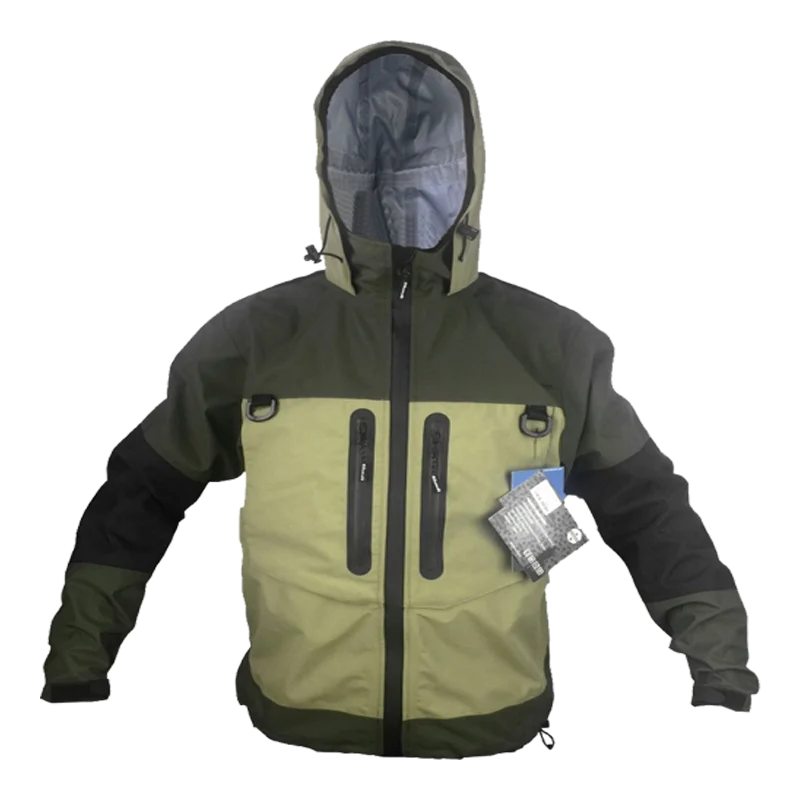 Waterproof Breathable Fly Fishing Jacket 3-Layer Waterproof Fabric 18000+ Waterproof Rating Wader Clothes Jacket Wading Waterproof Breathable Fly Fishing Jacket 3-Layer Waterproof Fabric 18000+ Waterproof Rating Wader Clothes Jacket Wading