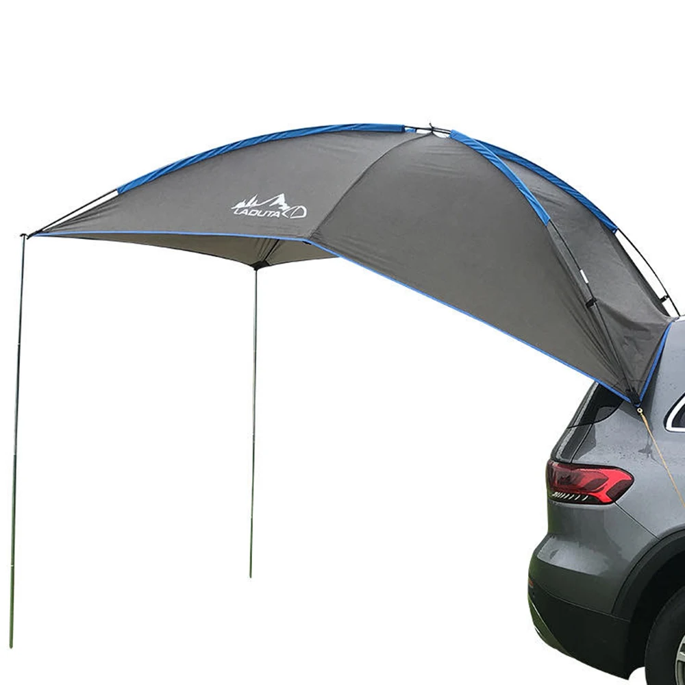 Waterproof Car Rear Tent Camping Shelter Outdoor Car Tent Beach Sun Shelter Awning Shelter Automobile Rooftop Rain