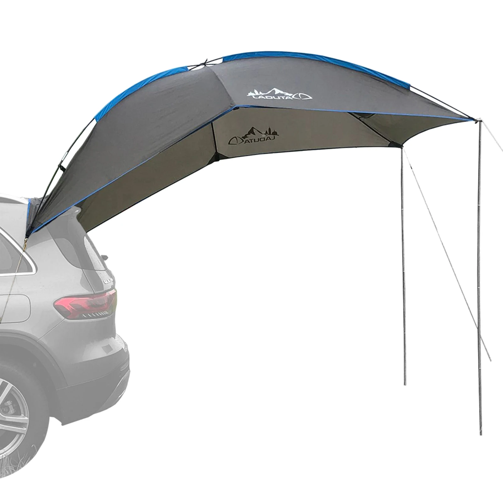 Waterproof Car Rear Tent Camping Shelter Outdoor Car Tent Beach Sun Shelter Awning Shelter Automobile Rooftop Rain