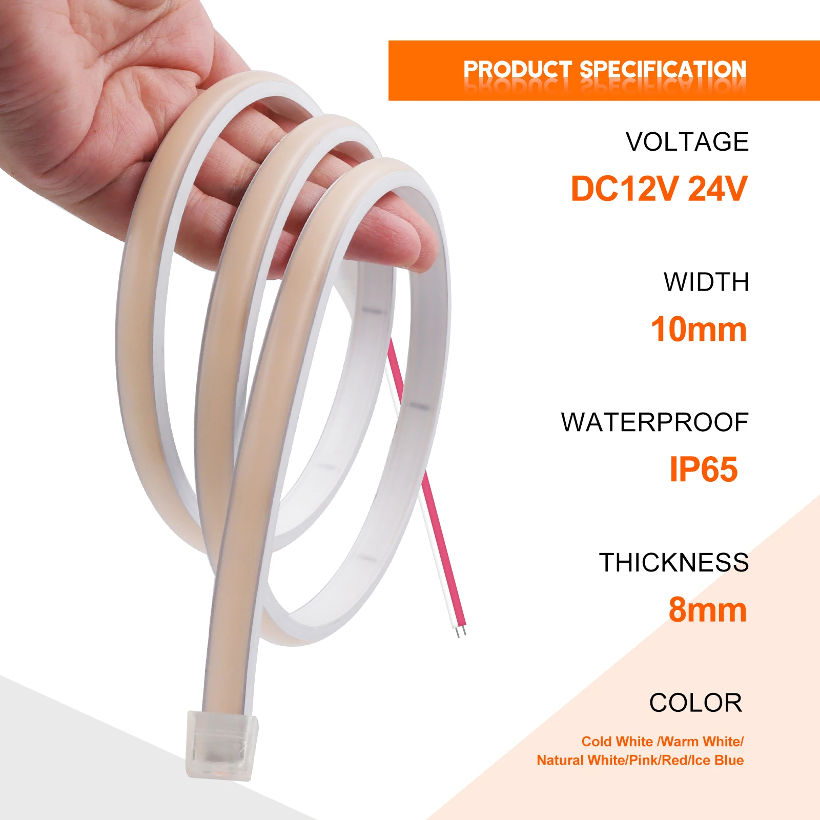 Waterproof COB LED Strip Light 12V 24V Flexible LED Neon Light 0.5-20M 320LEDs High Density Linear Lighting COB LED Waterproof COB LED Strip Light 12V 24V Flexible LED Neon Light 0.5-20M 320LEDs High Density Linear Lighting COB LED