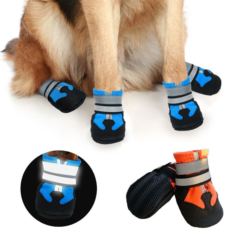 Waterproof Dog Boots Reflective Shoes Waterproof Dog Boots Reflective Shoes
