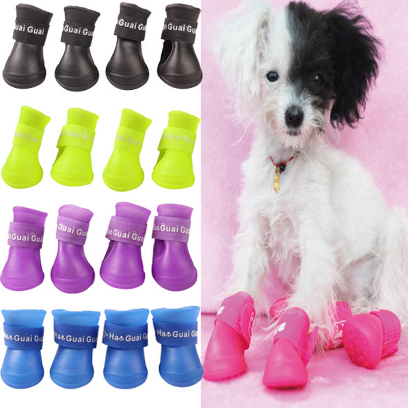 Waterproof Dog Rubber Boots (4 Pcs) Waterproof Dog Rubber Boots (4 Pcs)