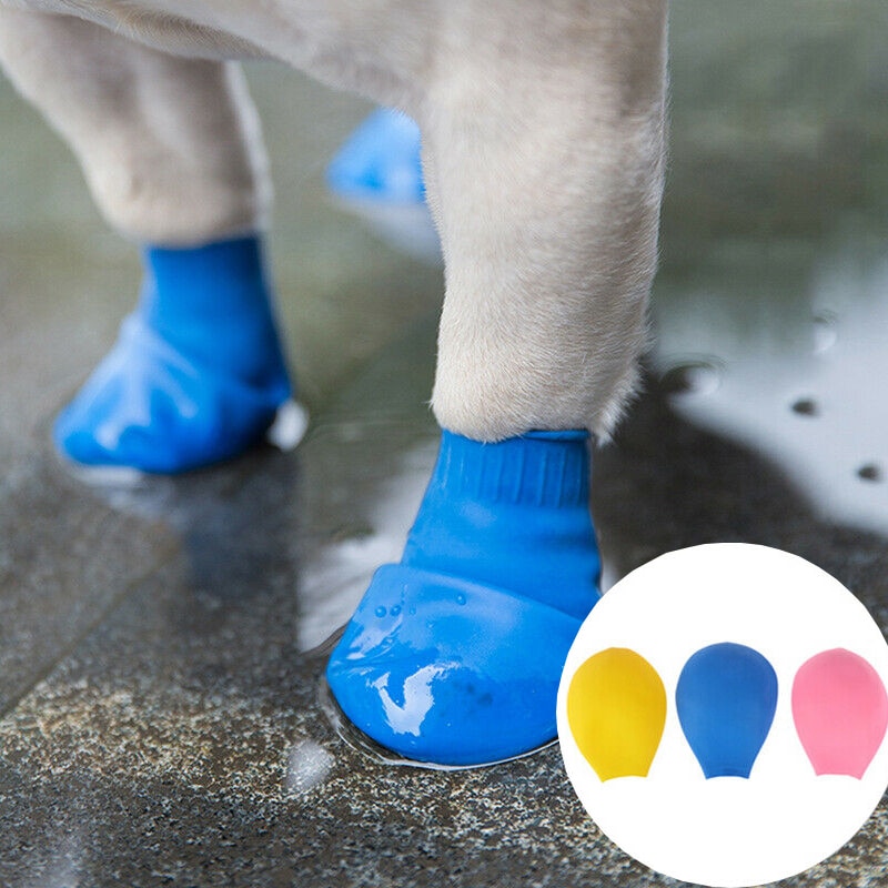 Waterproof Dog Socks Pet Shoes (4 pcs) Waterproof Dog Socks Pet Shoes (4 pcs)