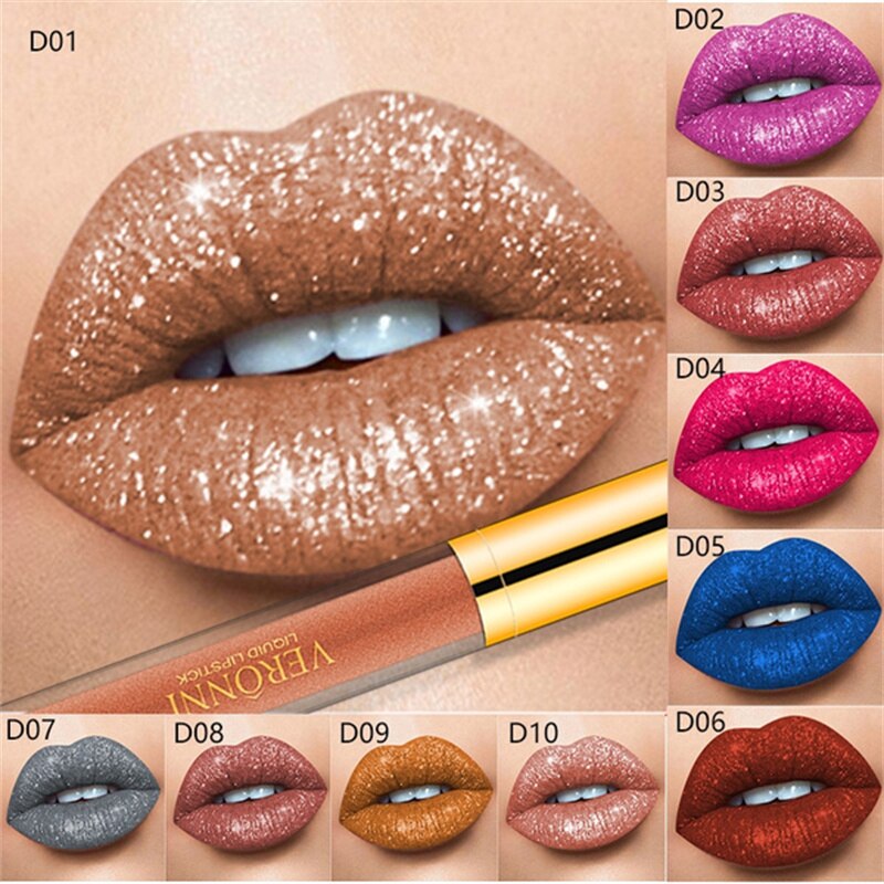 Waterproof Glitter Matte Lipstick Waterproof Glitter Matte Lipstick