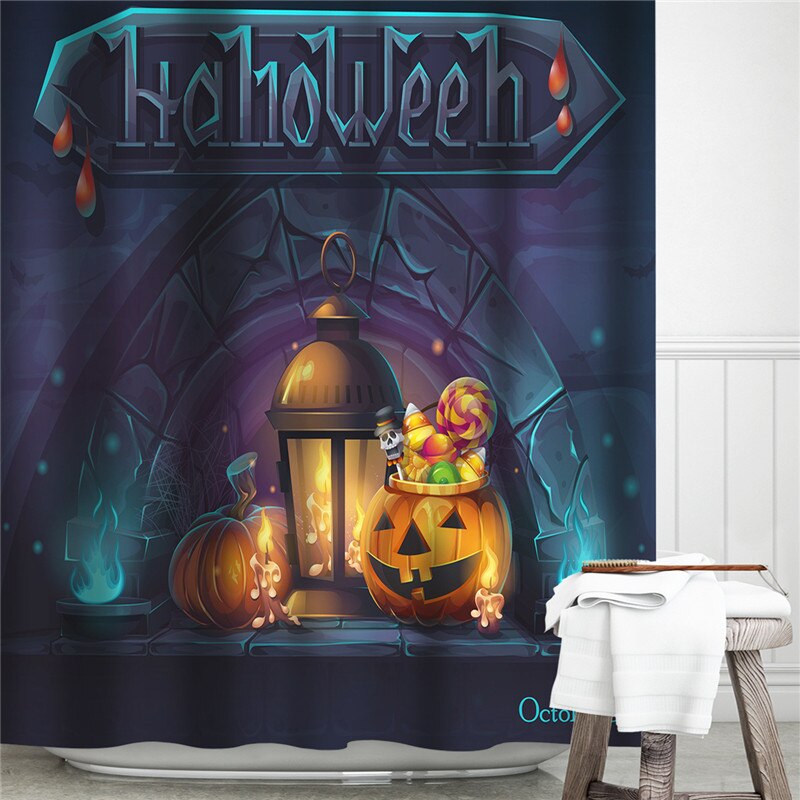 Waterproof Halloween Shower Curtain Waterproof Halloween Shower Curtain