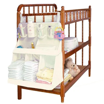 Waterproof Hanging Crib Diaper Organizer Waterproof Hanging Crib Diaper Organizer