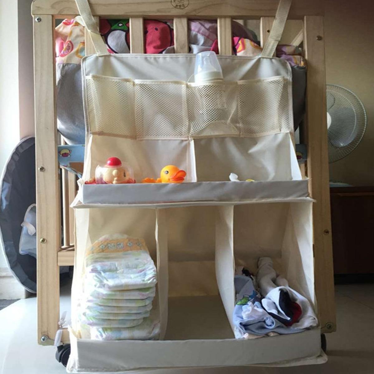 Waterproof Hanging Crib Diaper Organizer Waterproof Hanging Crib Diaper Organizer