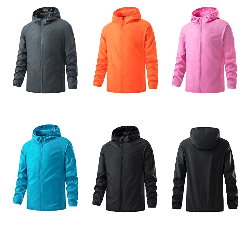 Waterproof Hiking Jackets for Men and Women Sun Protection Windbreaker Camping Climbing Rain Coat Unisex Portable Waterproof Hiking Jackets for Men and Women Sun Protection Windbreaker Camping Climbing Rain Coat Unisex Portable